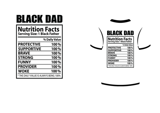 Black Dad Tee