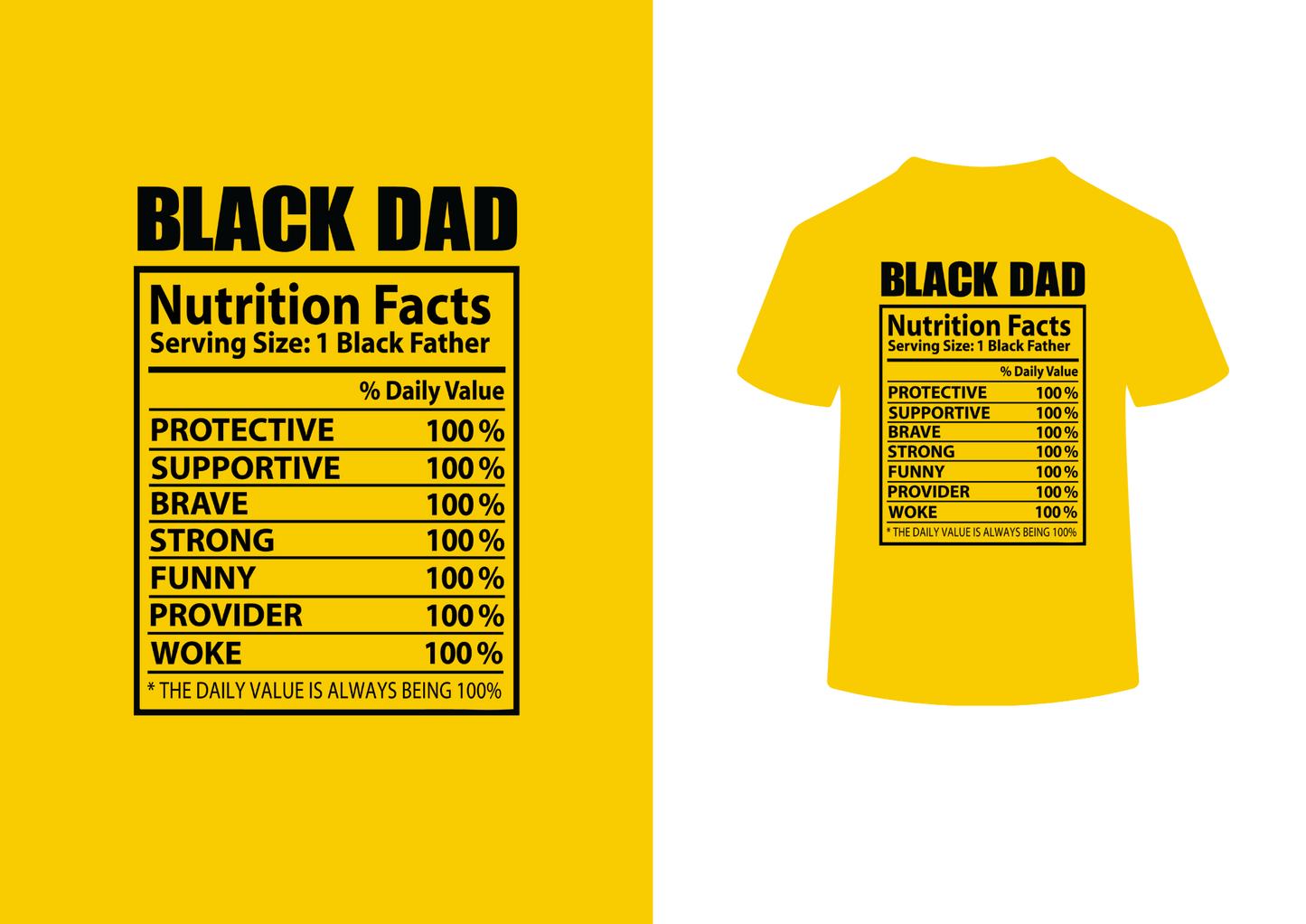 Black Dad Tee