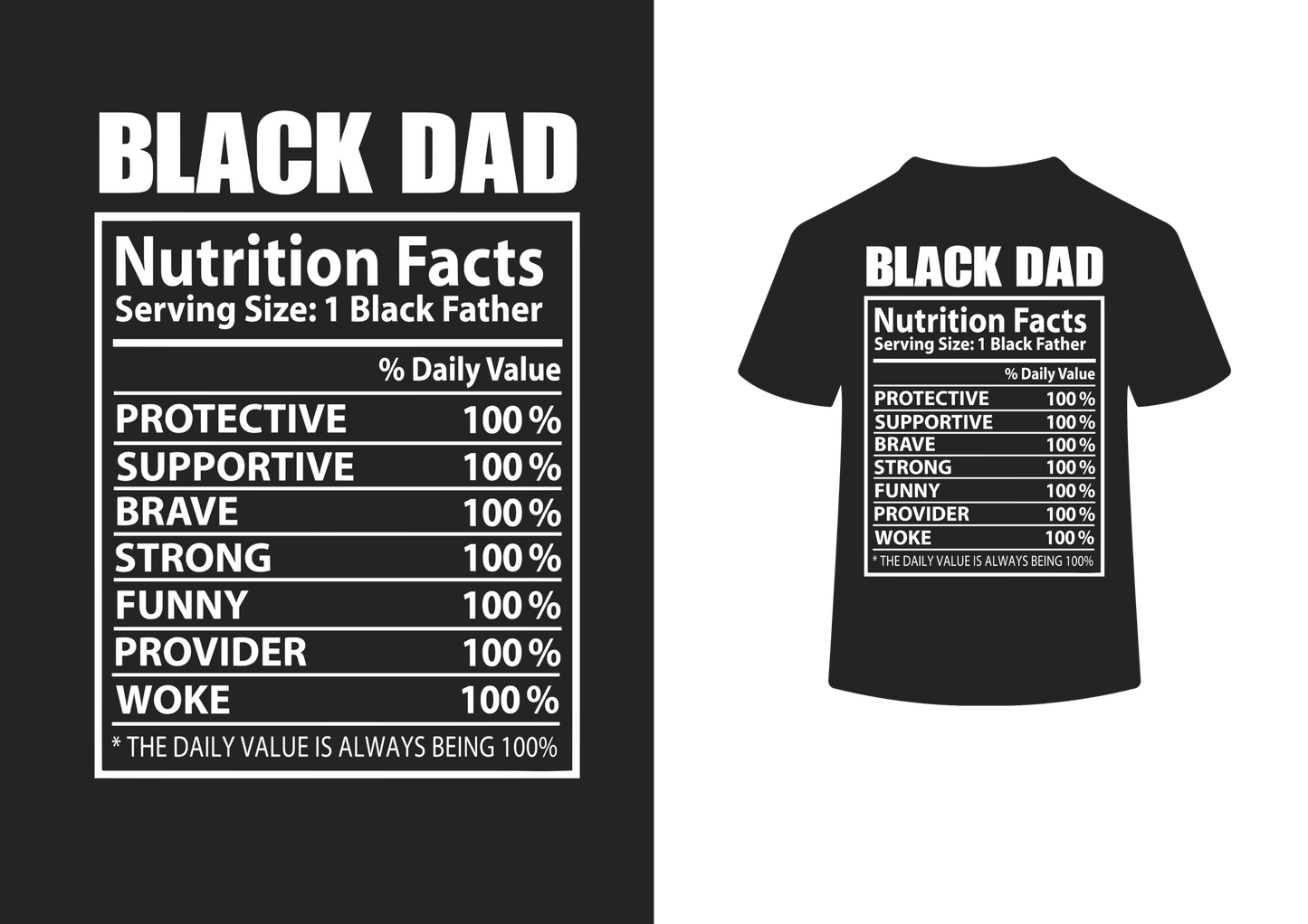 Black Dad Tee